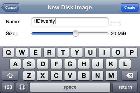 Create Disk Image